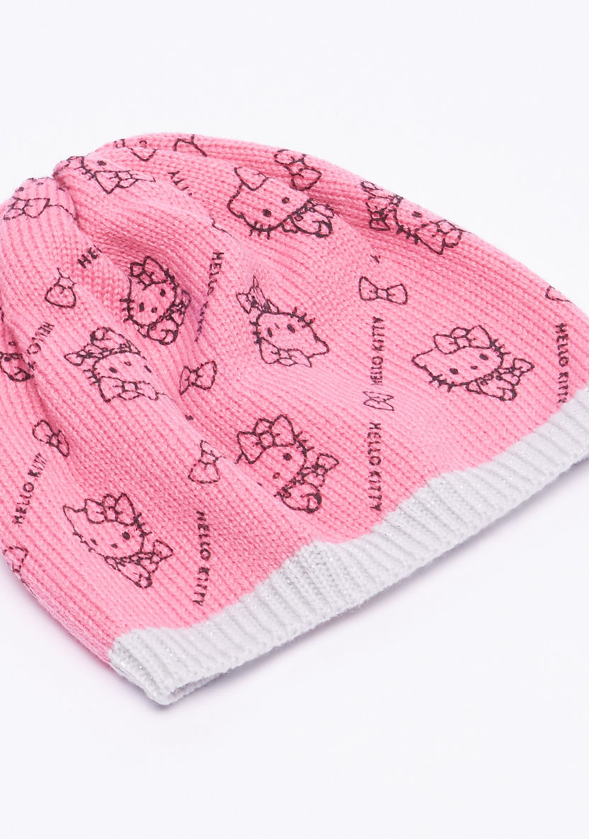 Hello Kitty Printed 3-Piece Winter Accessory Set-Novelties-image-2