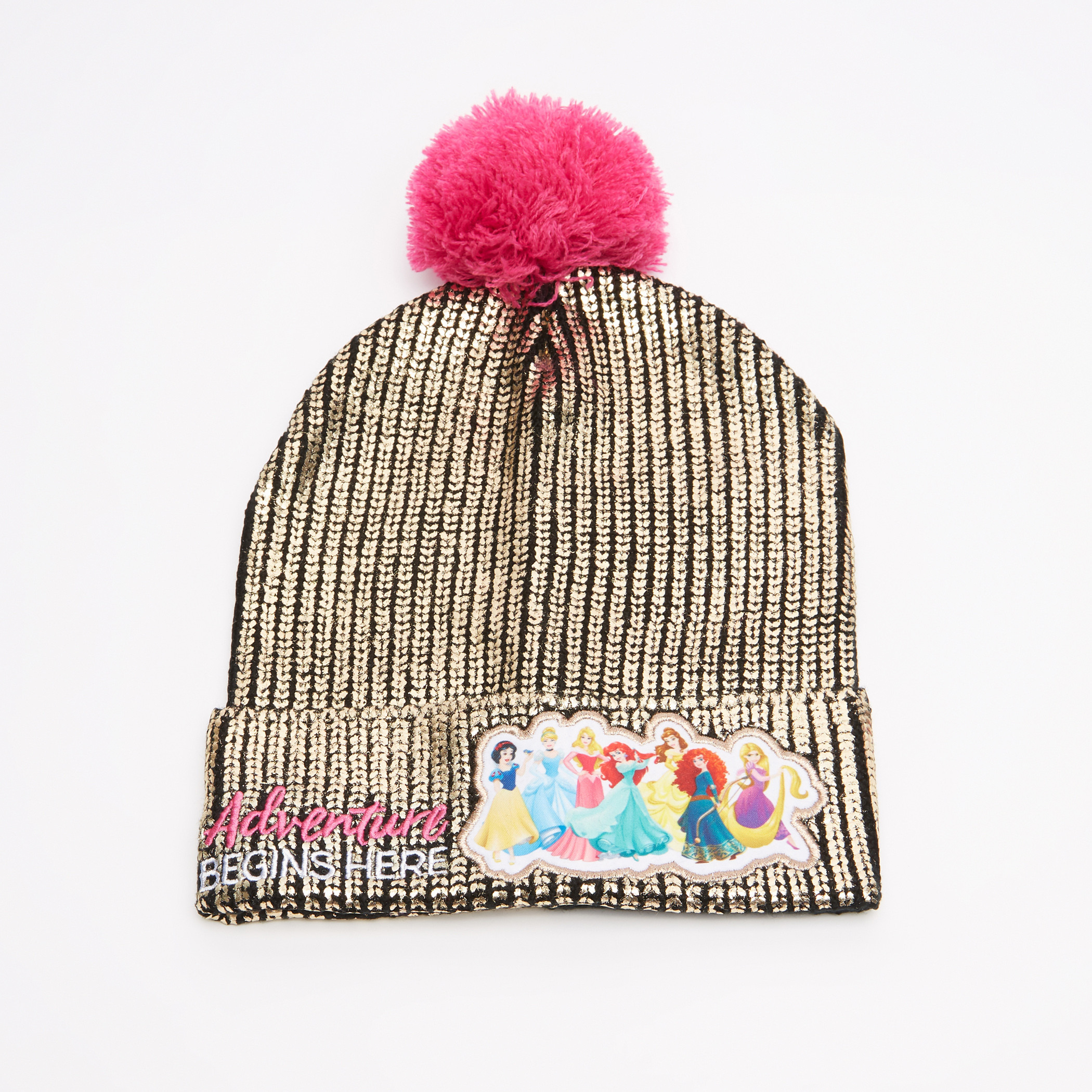Disney Princess Sequin Detail Beanie Cap-girls-accessories-caps-image-5