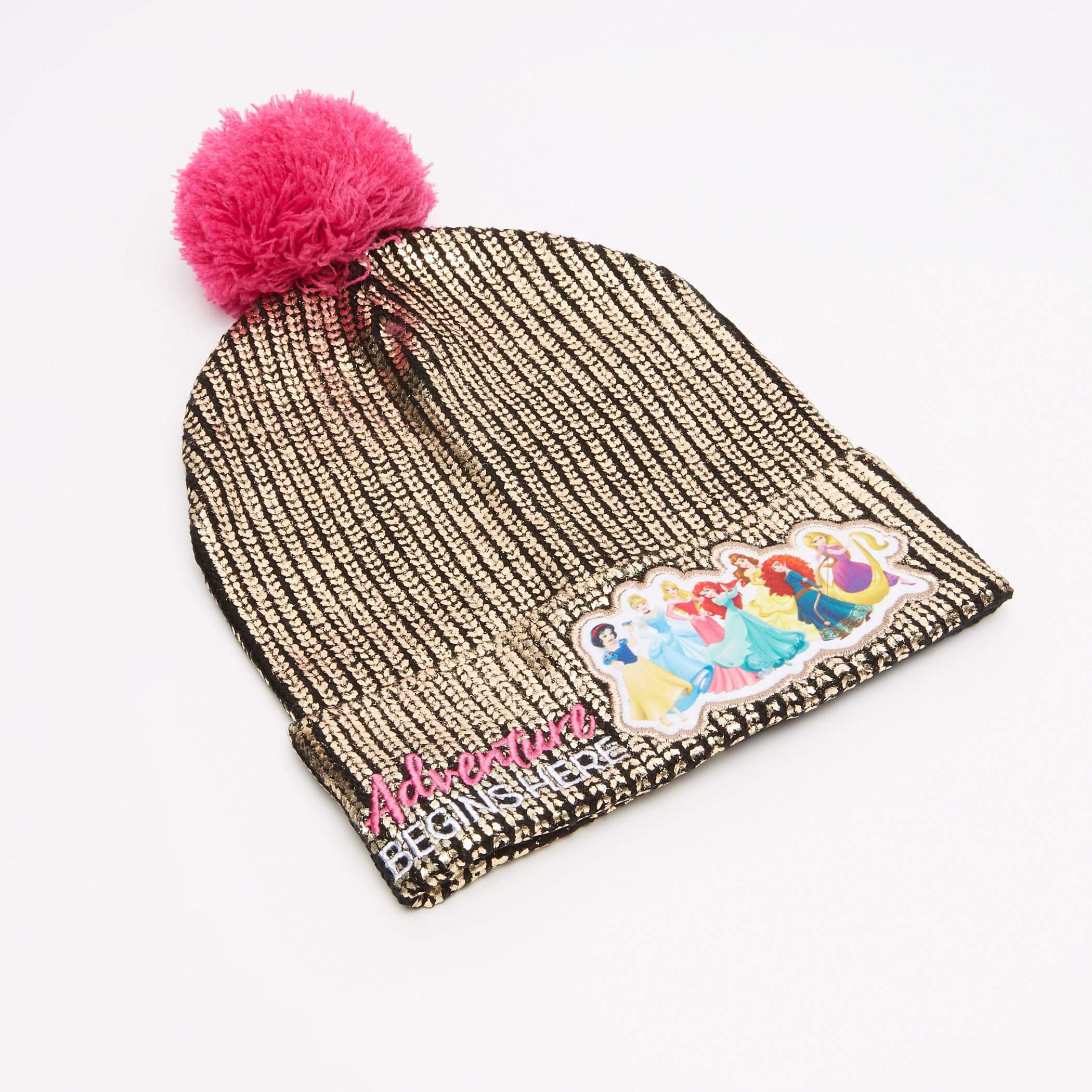 Disney Princess Sequin Detail Beanie Cap-girls-accessories-caps-image-6