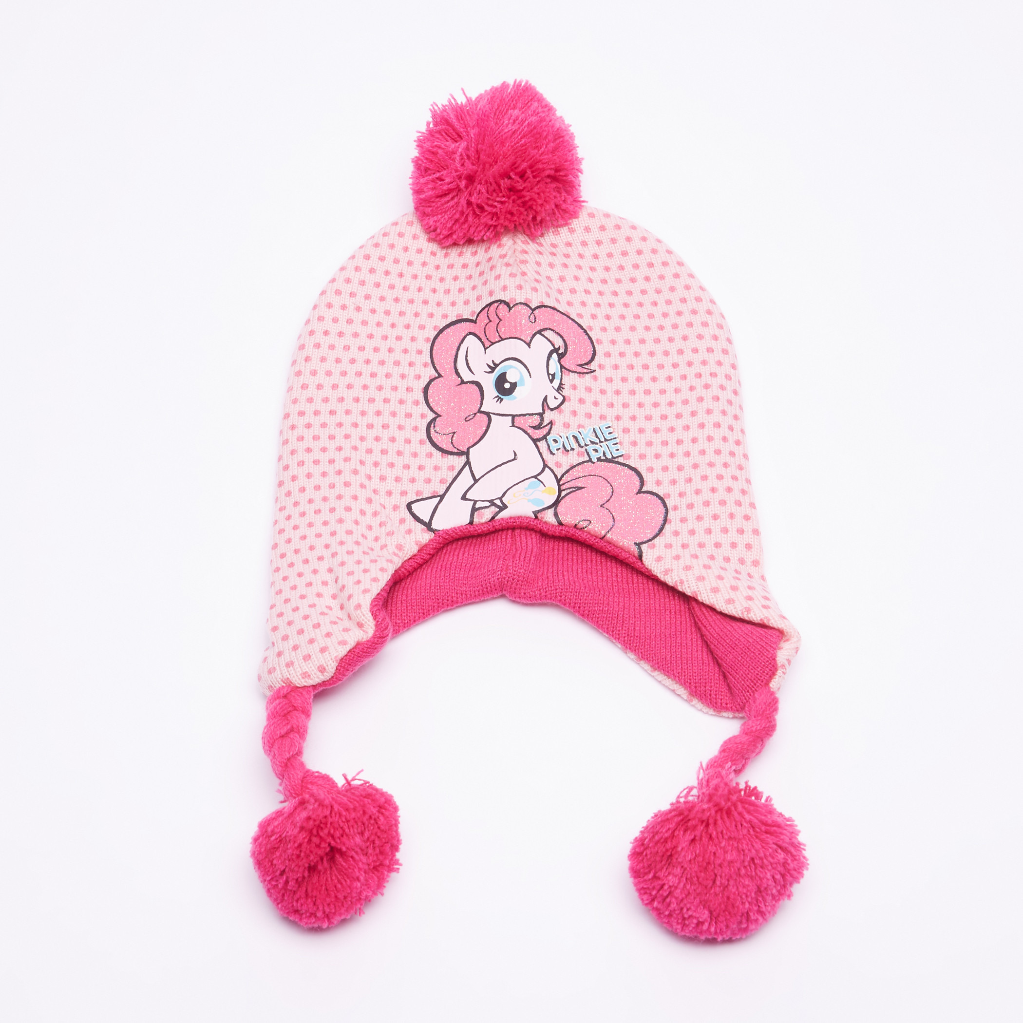 My Little Pony Printed Cap with Pom-Pom Detail-girls-accessories-caps-image-1