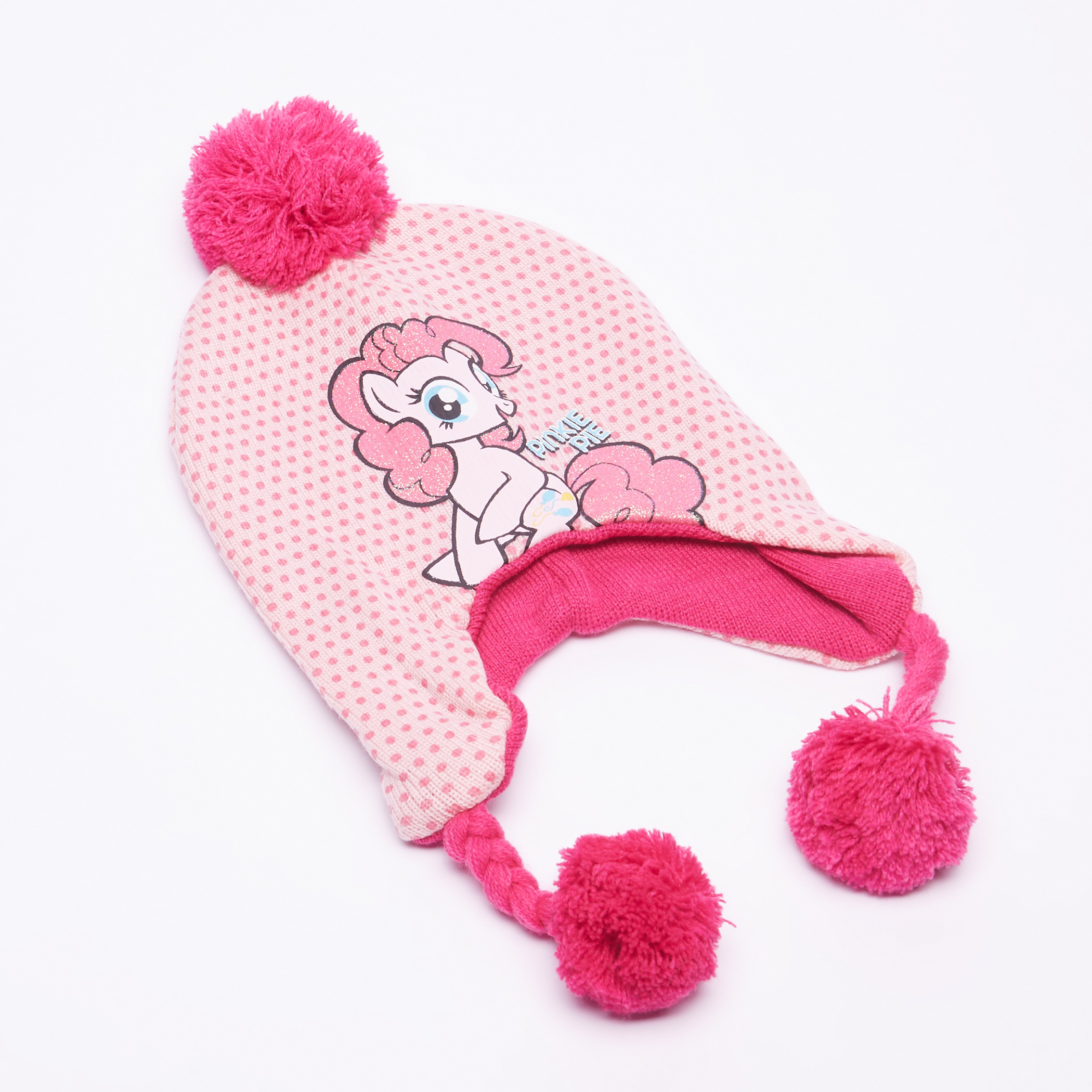 My Little Pony Printed Cap with Pom-Pom Detail-girls-accessories-caps-image-4