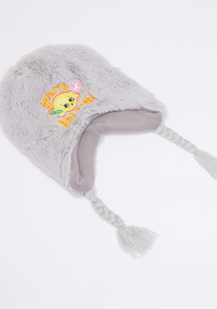 Shopkins Embroidered Winter Cap with Gloves-Caps-image-1