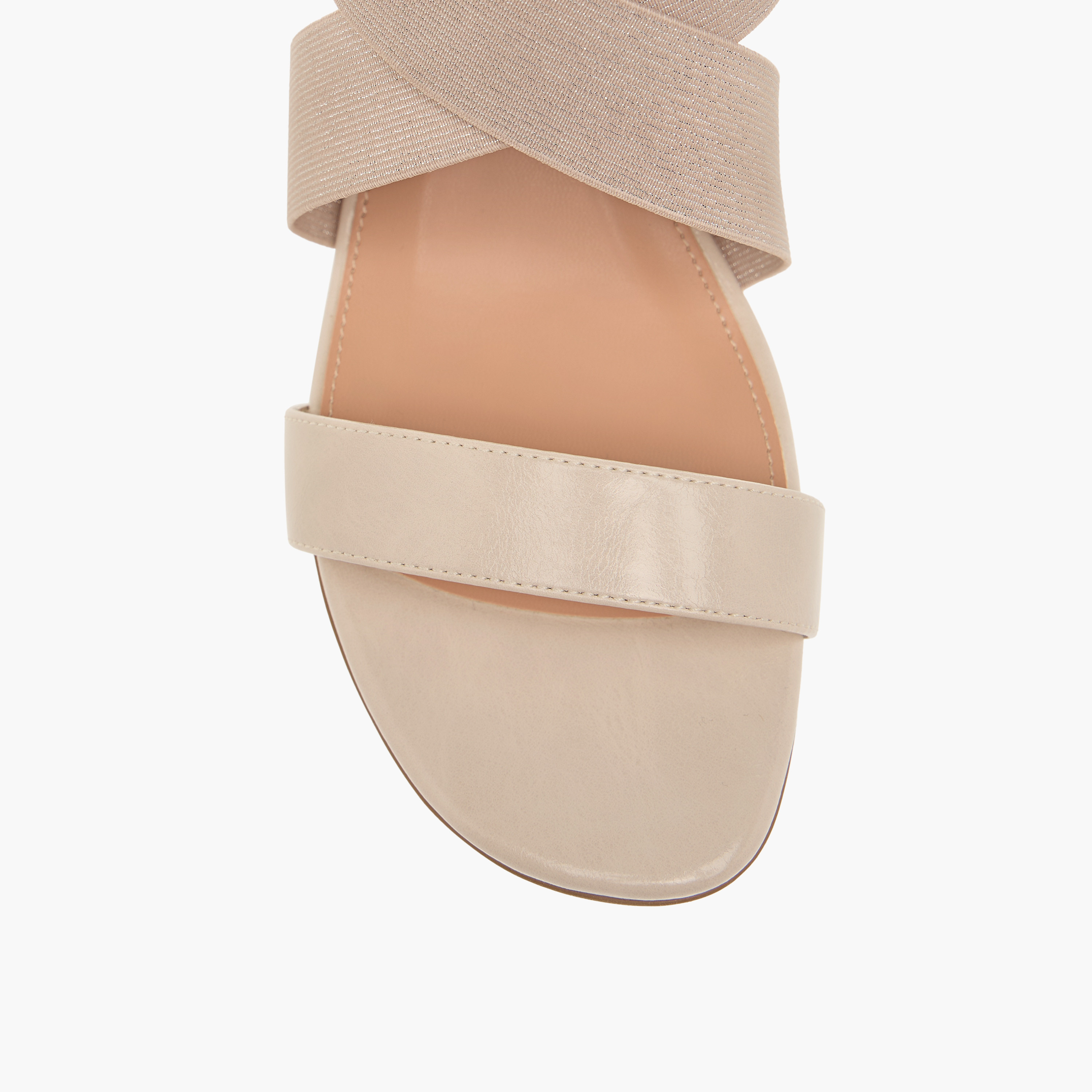 Celeste Women's Solid Cross Strap Sandals with Wedge Heels-women-shoes-sandals-heeled-image-9