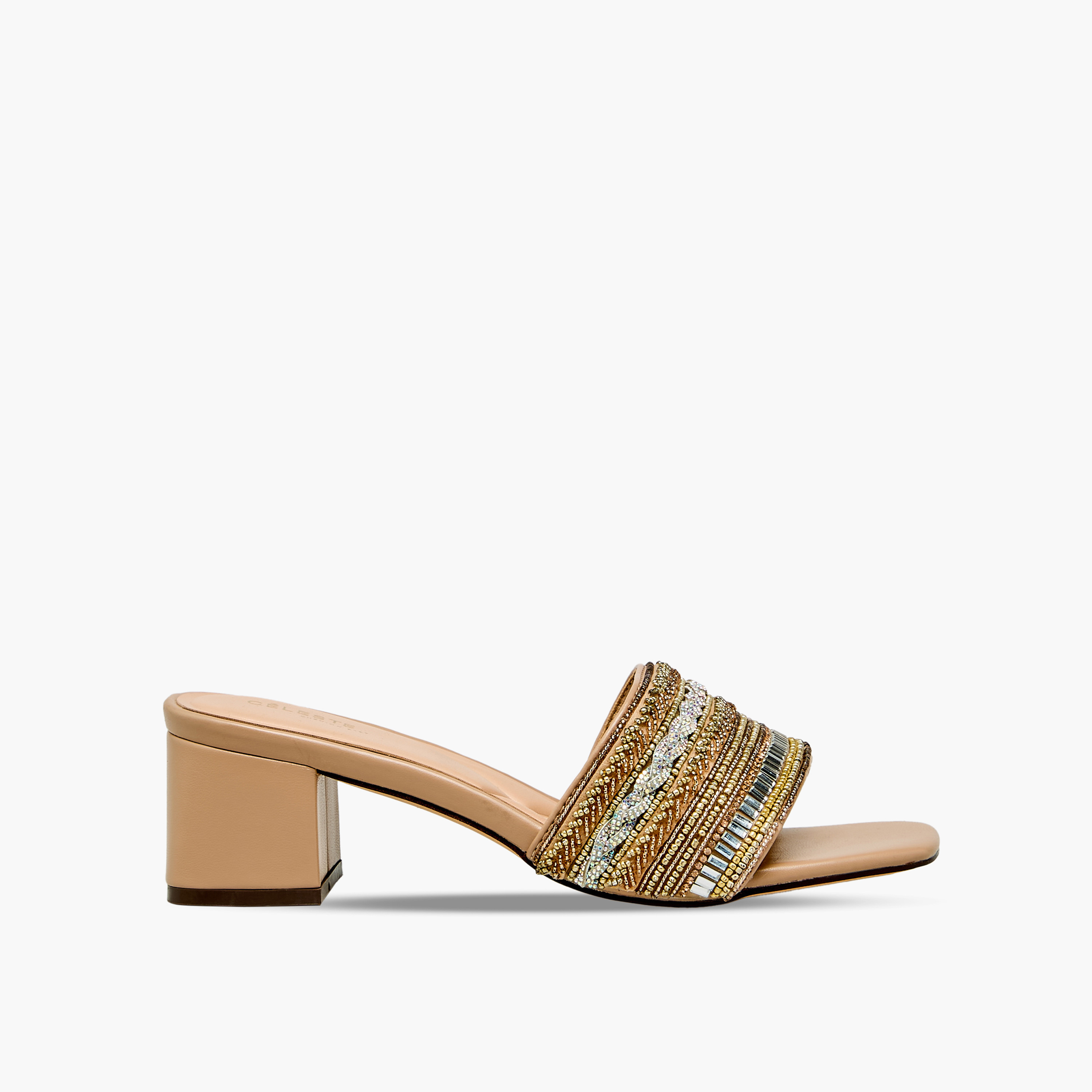 Celeste Women's Embellished Slip-On Sandals with Block Heels-women-shoes-sandals-heeled-image-3