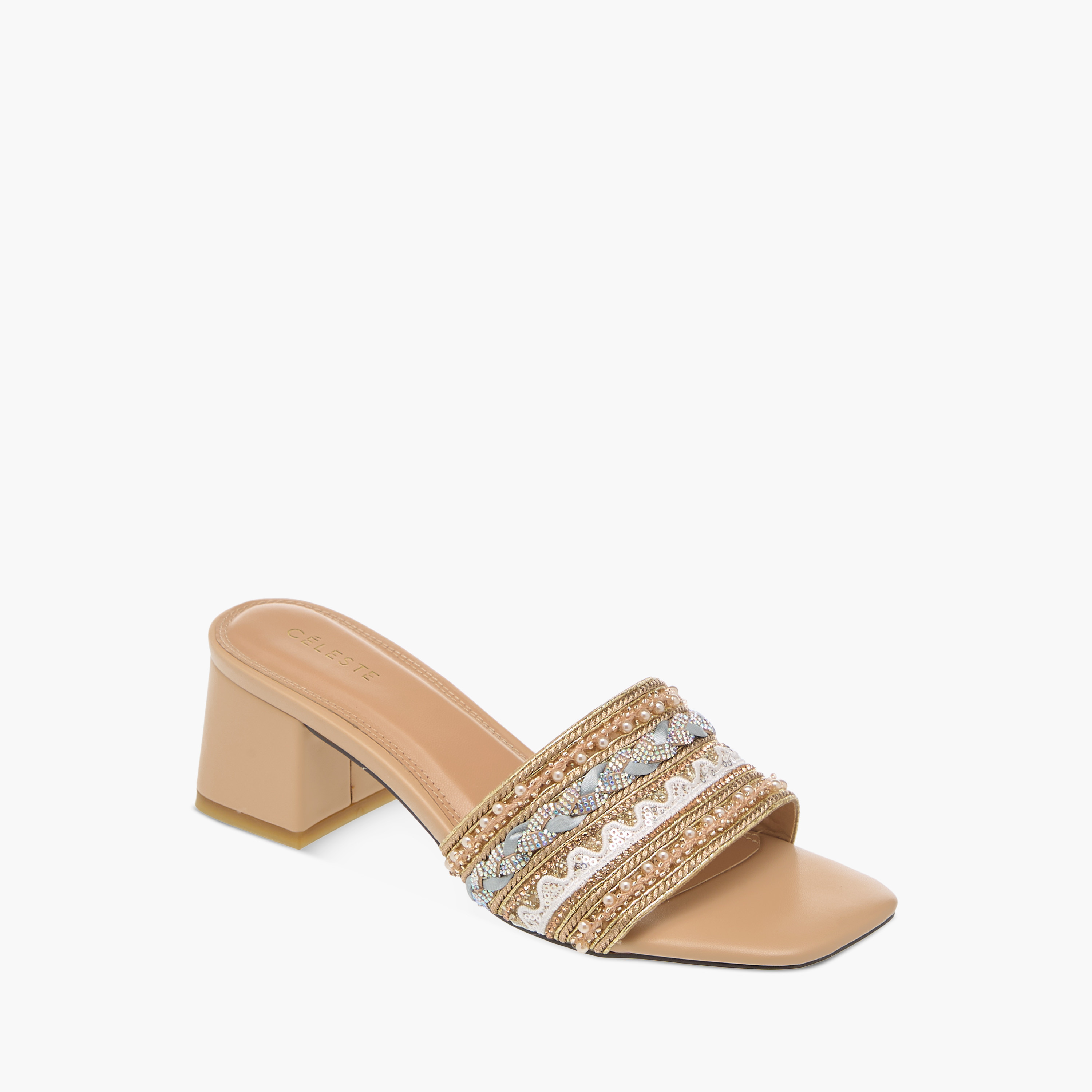 صندل مزين سهل الارتداء بكعب سميك للنساء من سيليست-women-shoes-sandals-heeled-image-2