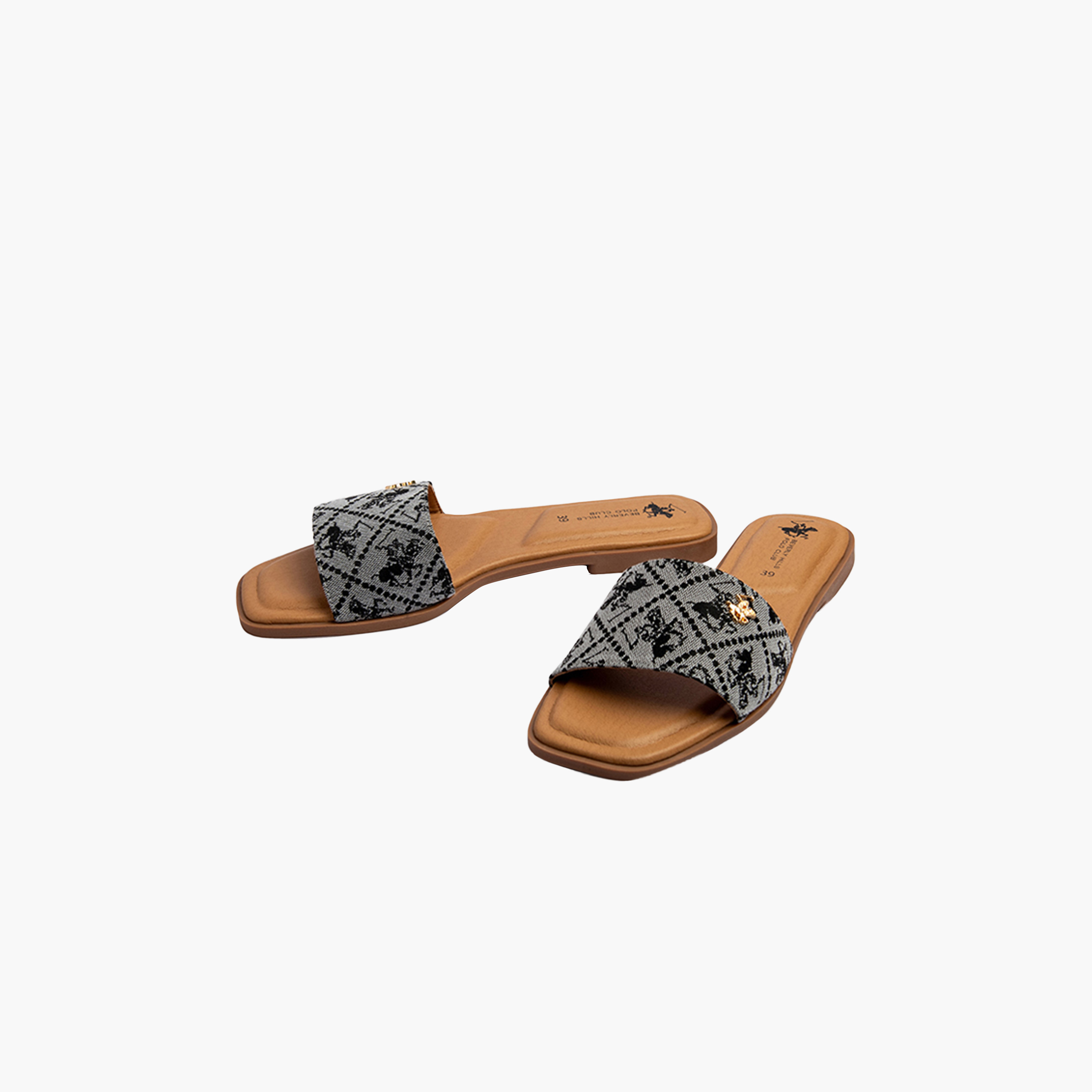 Beverly Hills Polo Club Women's Slip-On Flat Slides | W24 64 HW 6321-women-shoes-flipflopsandslides-image-4