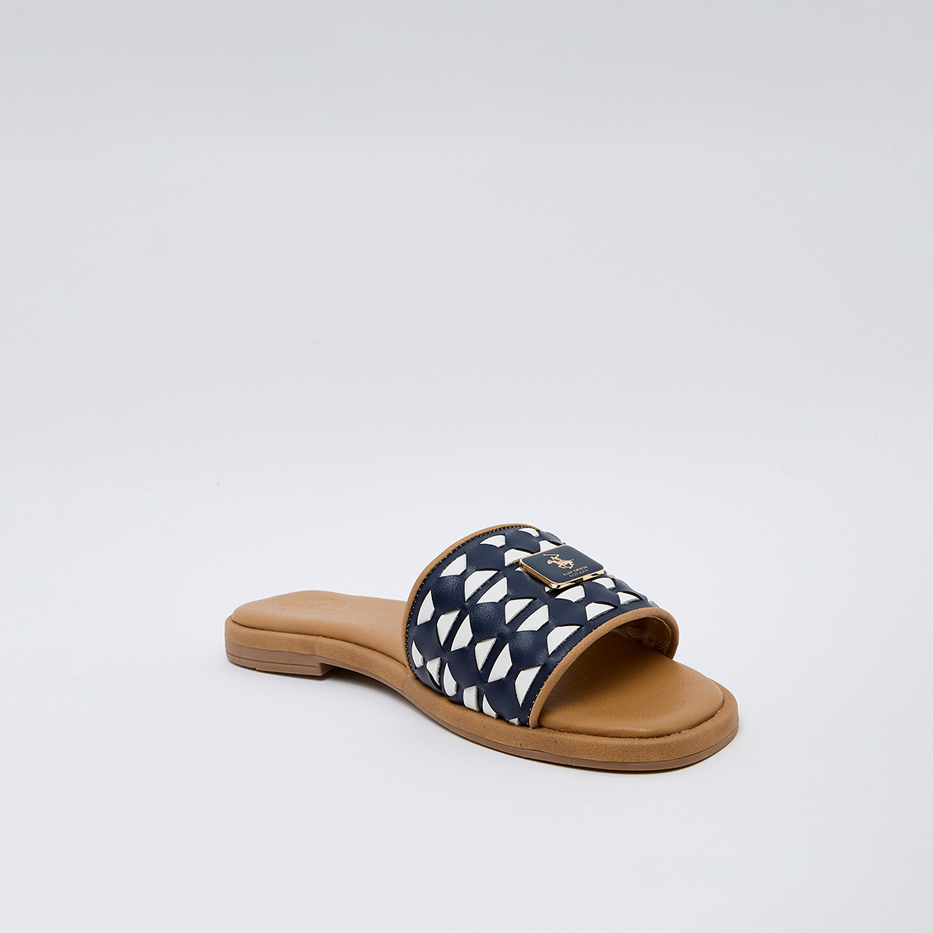 بيفرلي هيلز بولو كلوب - صندل مسطح سهل الارتداء للنساء | W25-S08HW6188-women-shoes-flats-slides-image-1