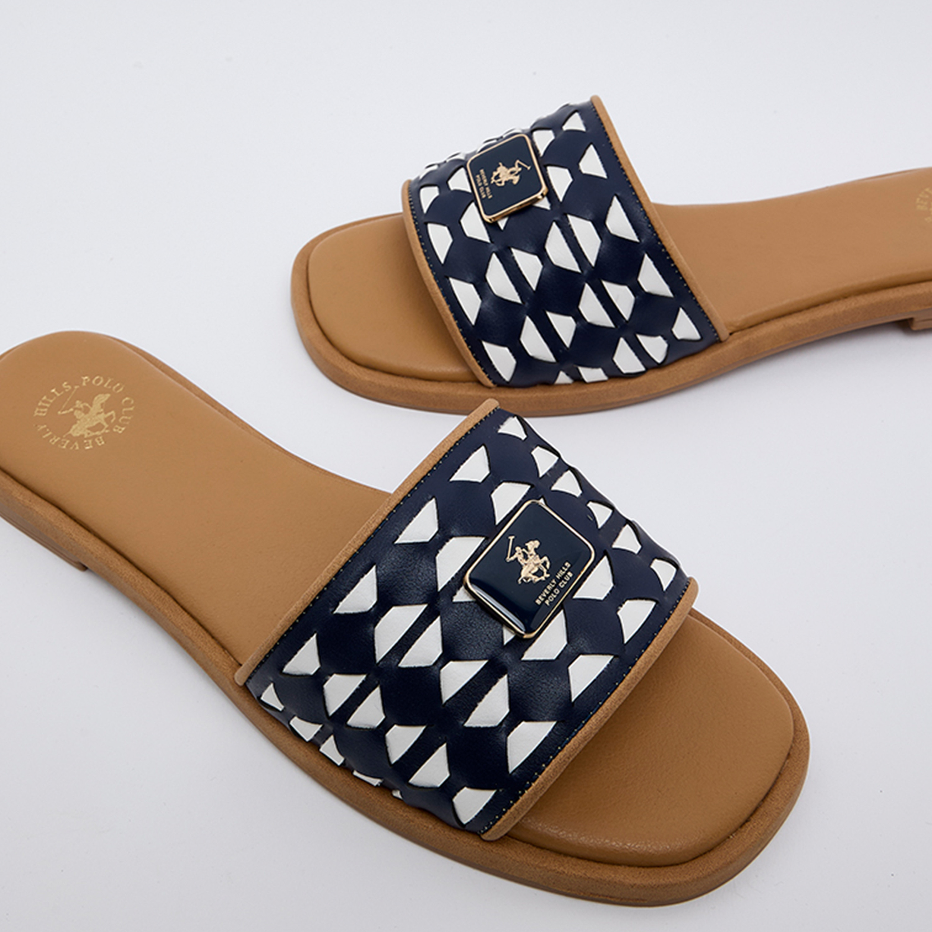 بيفرلي هيلز بولو كلوب - صندل مسطح سهل الارتداء للنساء | W25-S08HW6188-women-shoes-flats-slides-image-2