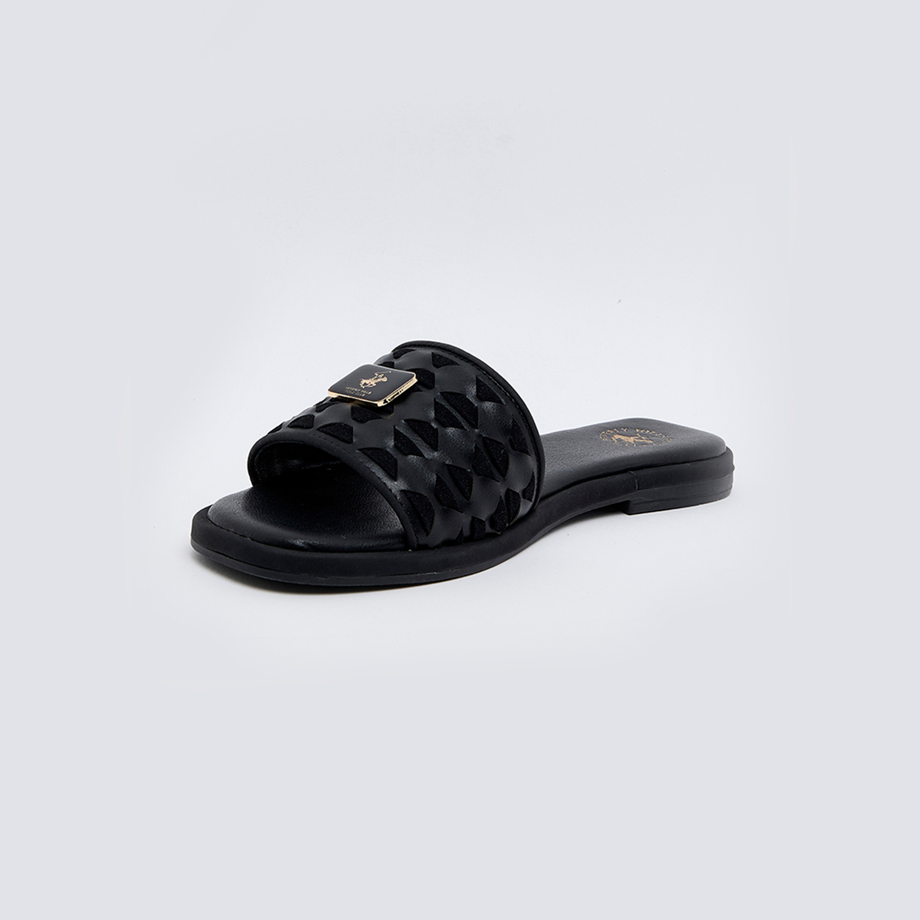 بيفرلي هيلز بولو كلوب - صندل مسطح سهل الارتداء للنساء | W25-S08HW6188-women-shoes-flats-slides-image-7