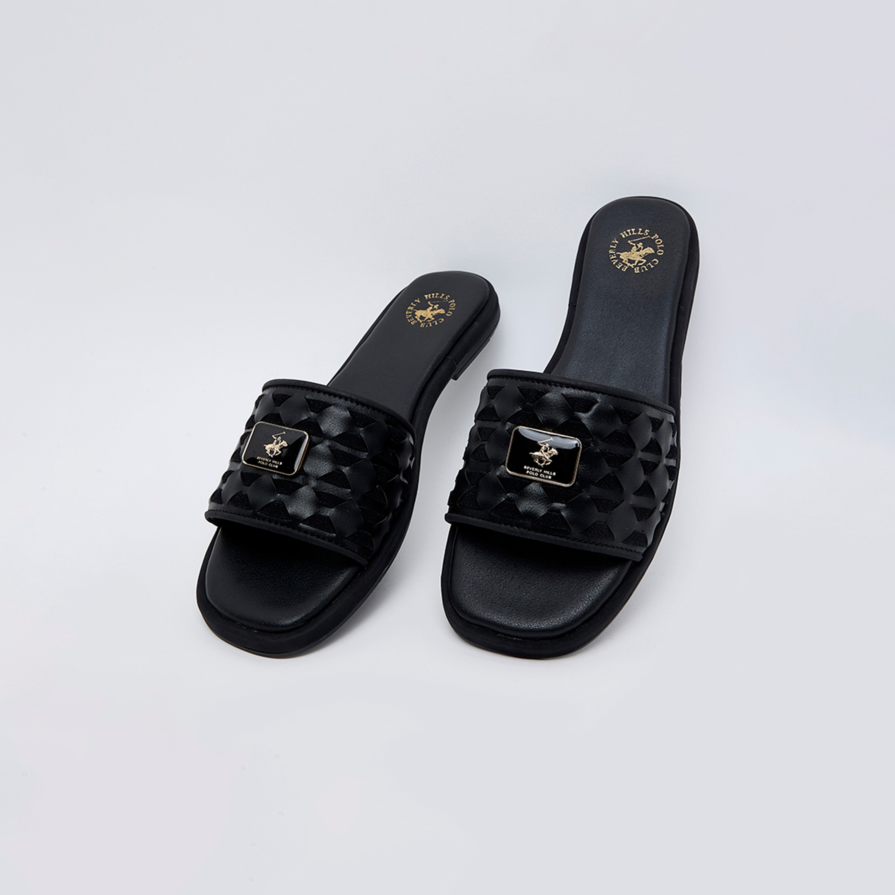 بيفرلي هيلز بولو كلوب - صندل مسطح سهل الارتداء للنساء | W25-S08HW6188-women-shoes-flats-slides-image-9