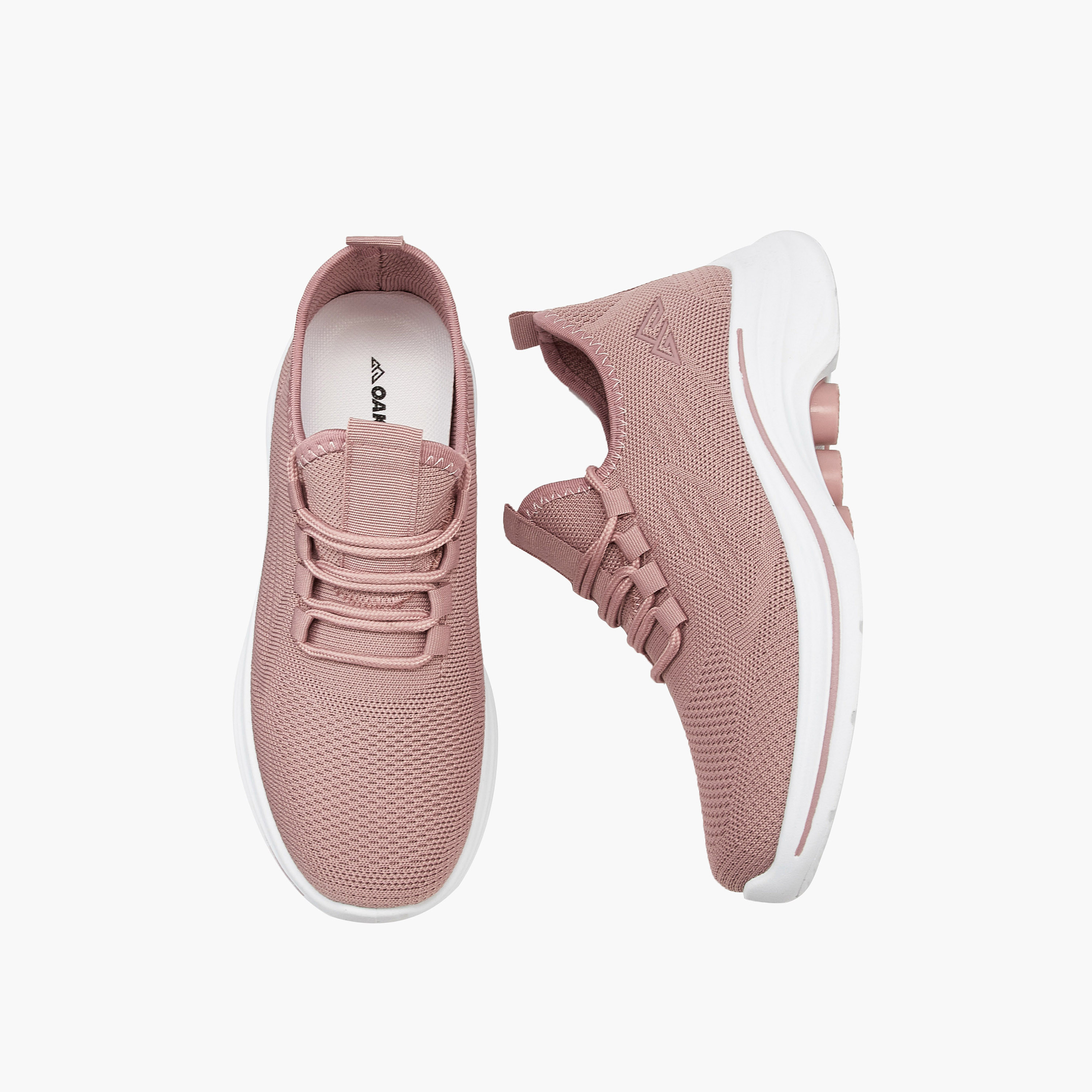 Oaklan by Shoexpress Lace-Up Sports Shoes with Pull Tab-sports-women-shoes-image-1
