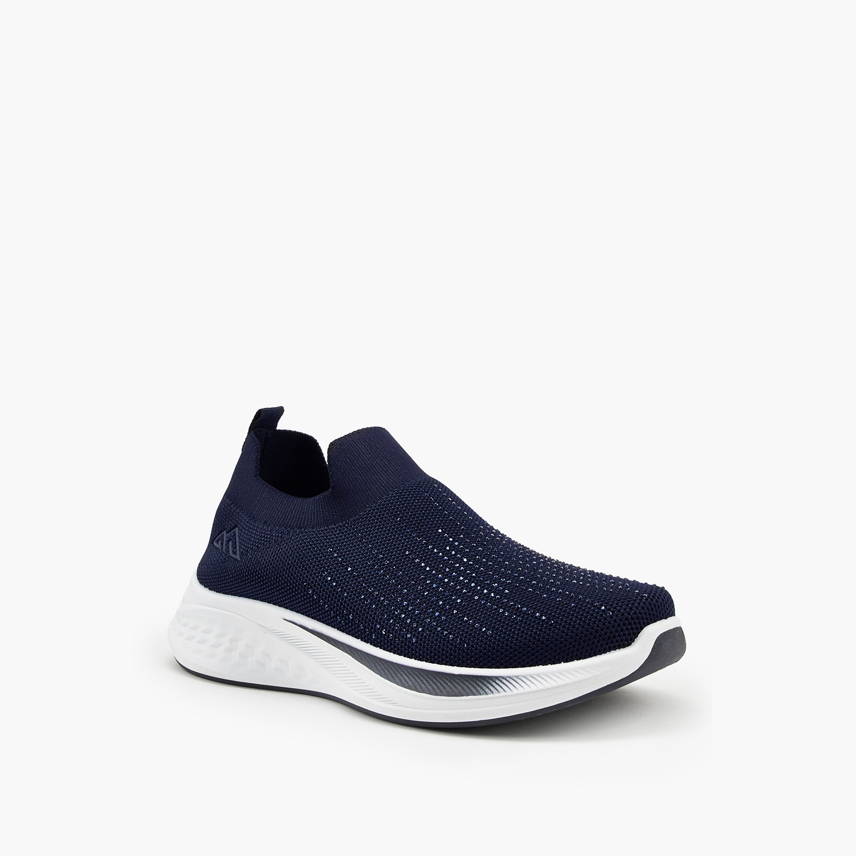 Oaklan by Shoexpress Embellished Slip-On Sports Shoes with Pull Tabs-sports-women-shoes-image-2