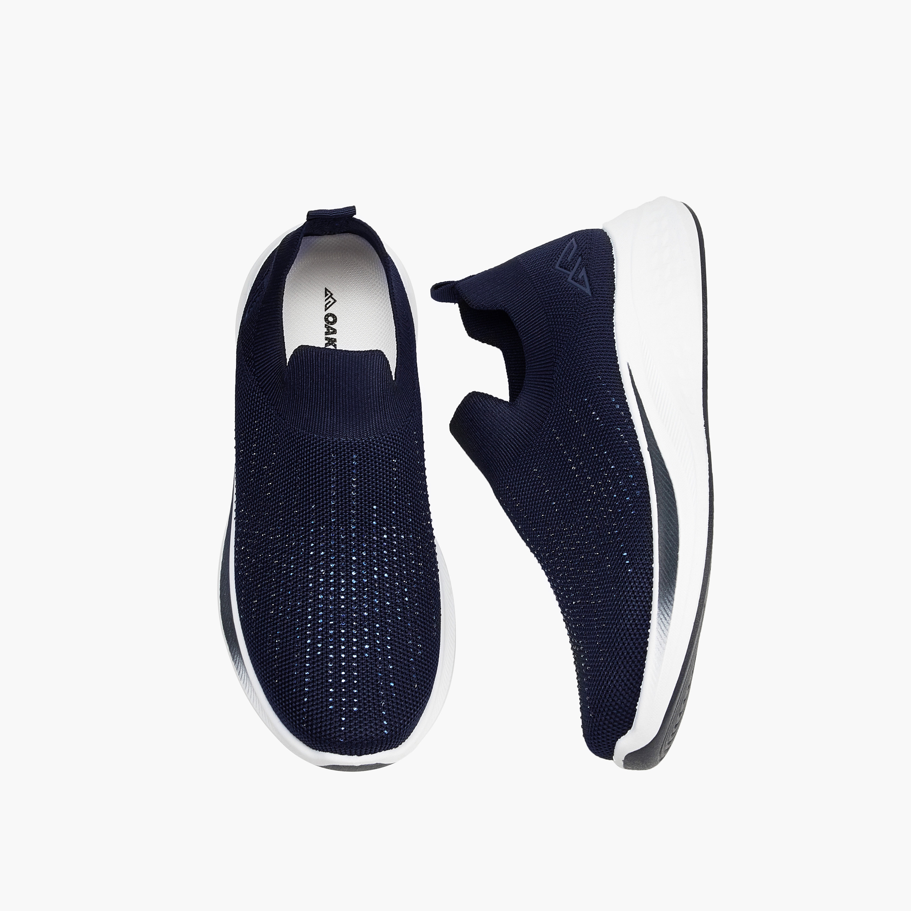 Oaklan by Shoexpress Embellished Slip-On Sports Shoes with Pull Tabs-sports-women-shoes-image-1