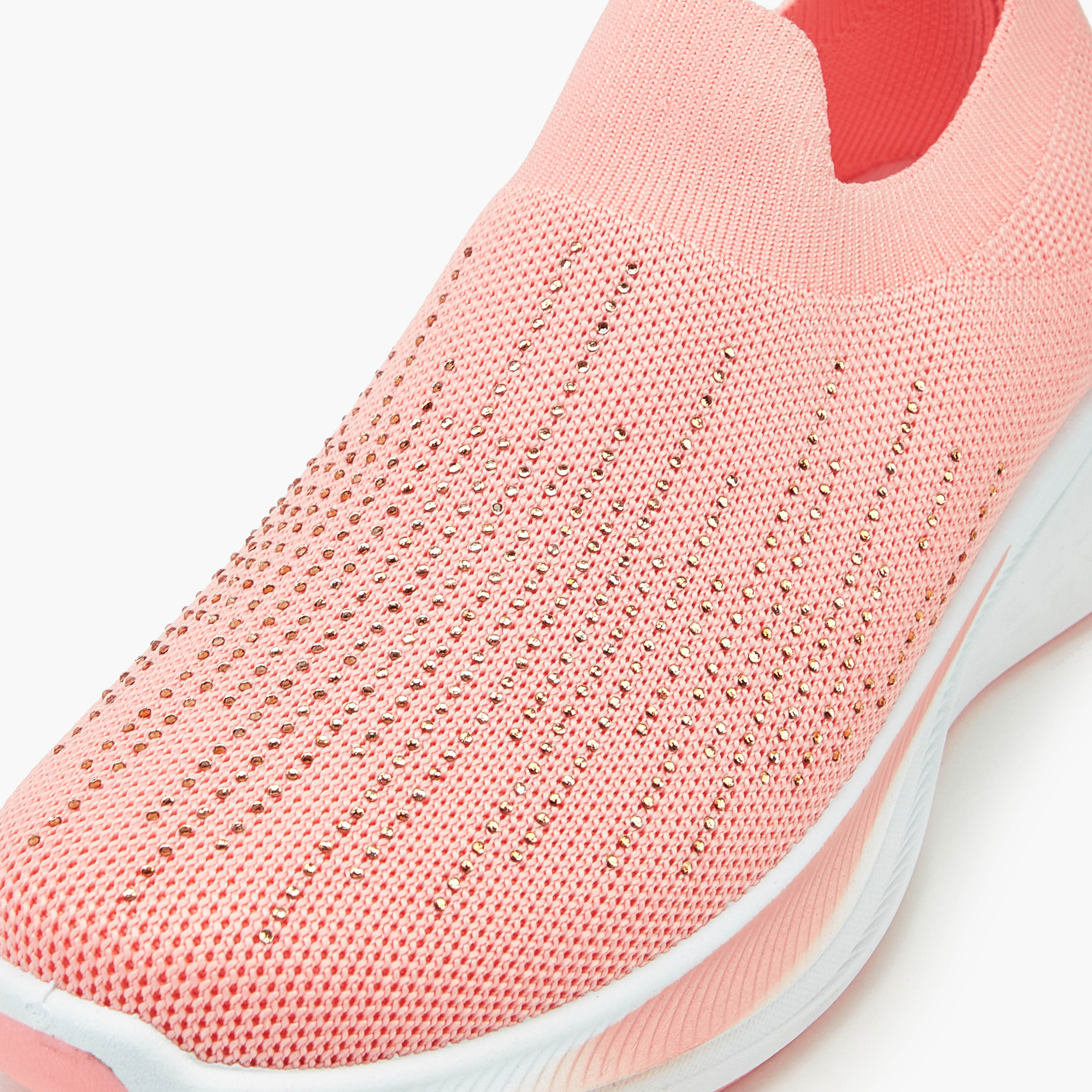 Oaklan by Shoexpress Embellished Slip-On Sports Shoes with Pull Tabs-women-shoes-sneakers-image-5