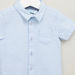 Juniors Plain Shirt with Spread Collar and Short Sleeves-T Shirts-thumbnail-1