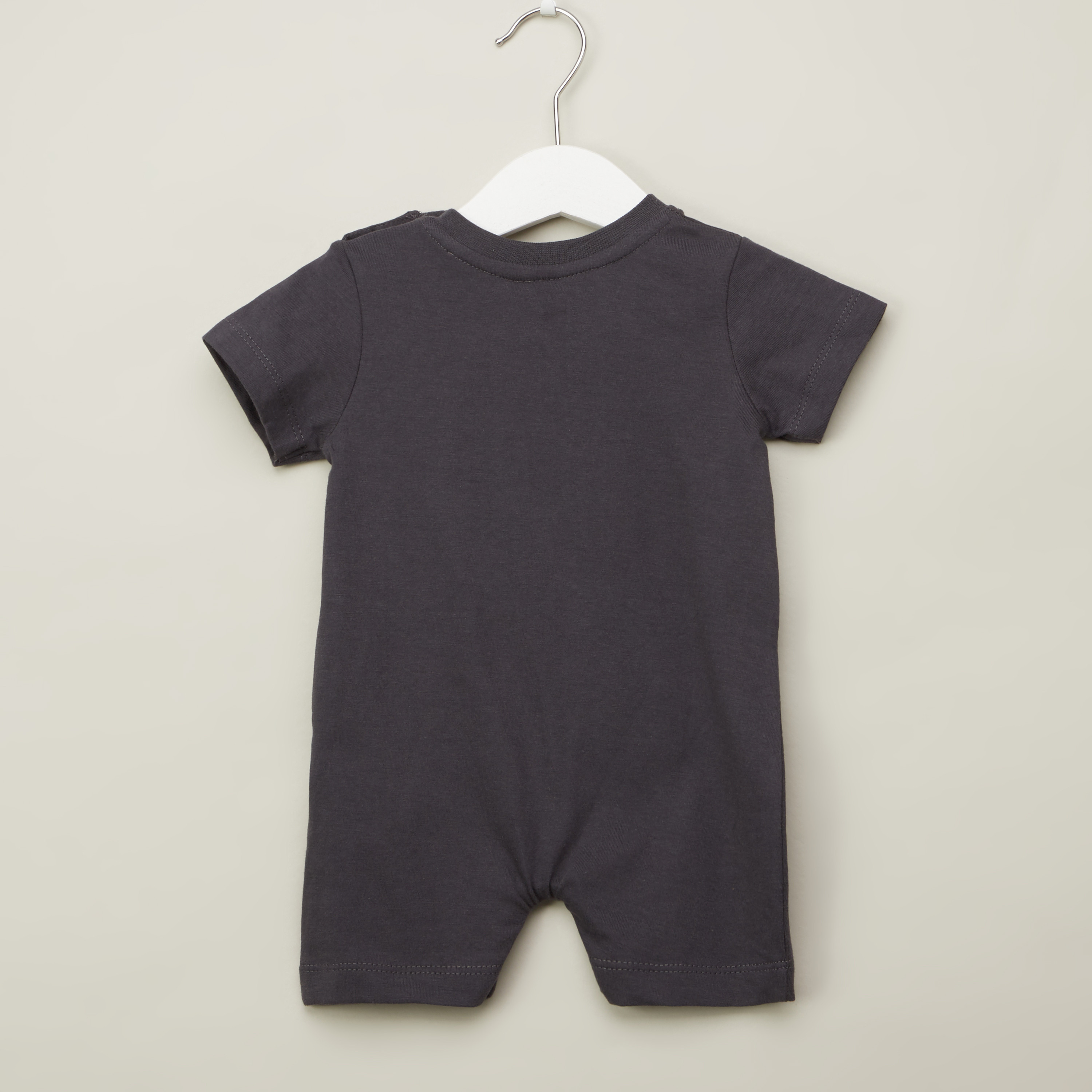 Juniors Short Sleeves Knee Length Romper - Set of 2-baby-boys-clothing-winterwear-rompers-image-7