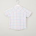 Juniors Checked Shirt with Short Sleeves-Blouses-thumbnail-2