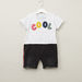 Juniors Patch Applique Romper with Short Sleeves-Rompers%2C Dungarees and Jumpsuits-thumbnail-0