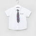 Juniors Short Sleeves Shirt with Spread Collar and Pocket Detail-Shirts-thumbnail-0