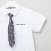 Juniors Short Sleeves Shirt with Spread Collar and Pocket Detail-Shirts-thumbnail-1