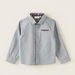 Juniors Solid Shirt with Long Sleeves and Button Closure-Shirts-thumbnail-0