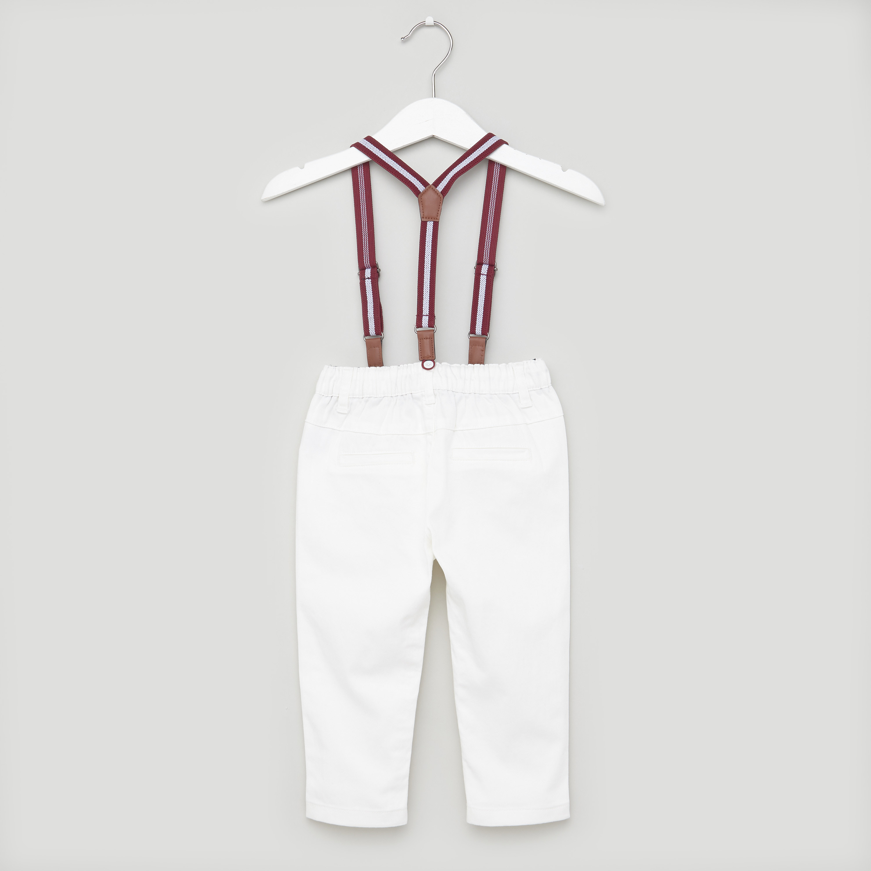 Juniors Solid Pants with Pocket Detail and Suspenders-baby-boys-clothing-bottoms-trousers-image-3