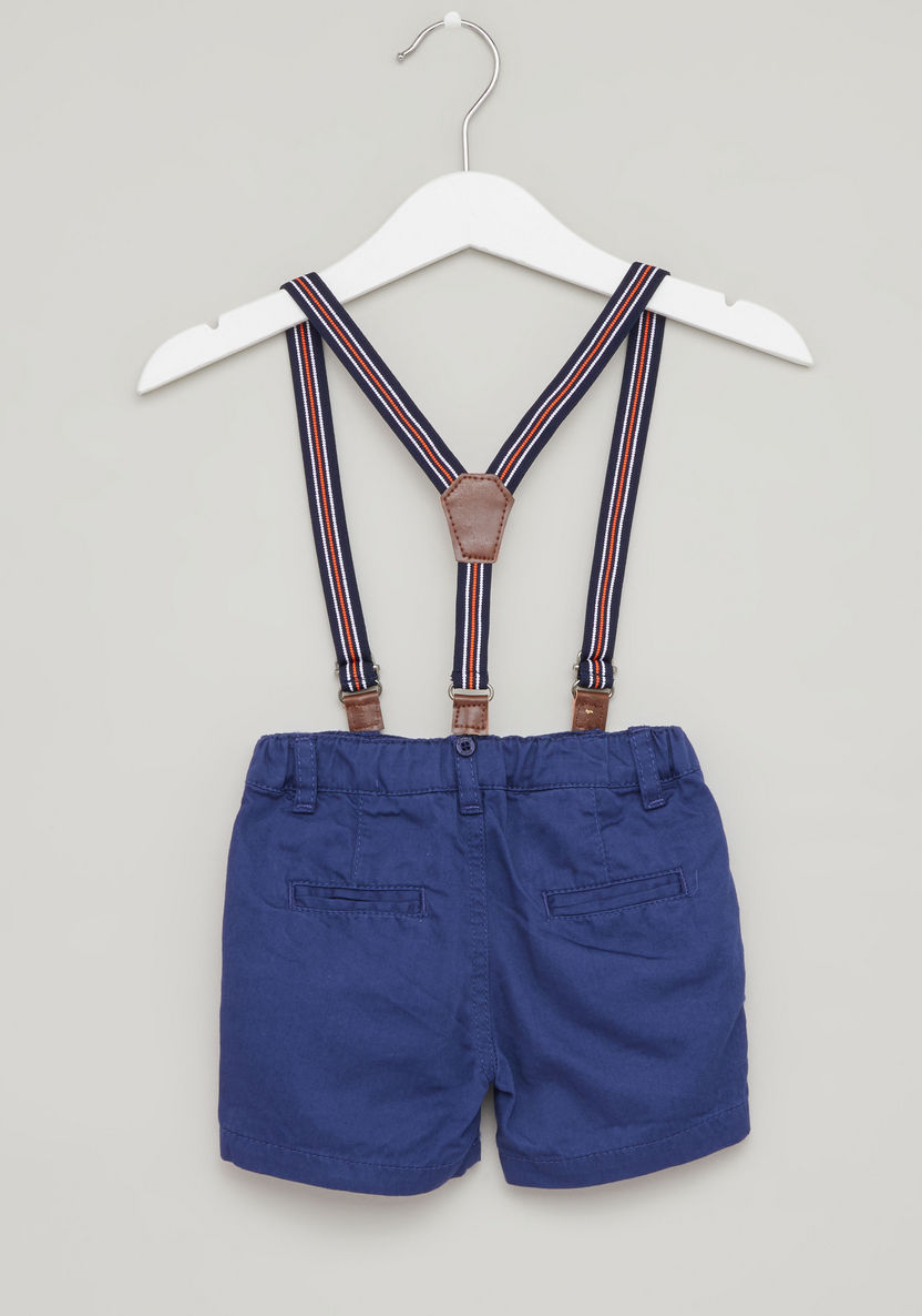 Juniors All Over Print Shirt and Shorts with Suspenders Set-Clothes Sets-image-5