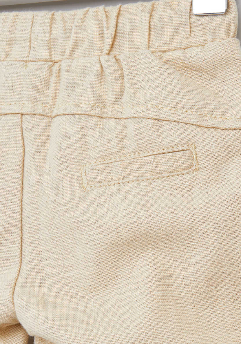 Giggles Solid Shorts with Drawstring and Pocket Detail-Shorts-image-3