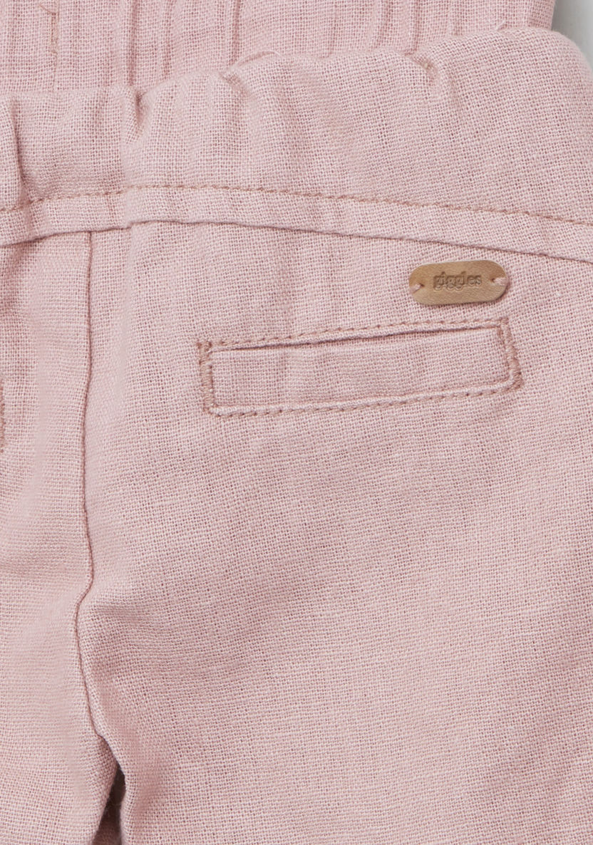 Giggles Solid Shorts with Drawstring and Pocket Detail-Shorts-image-3