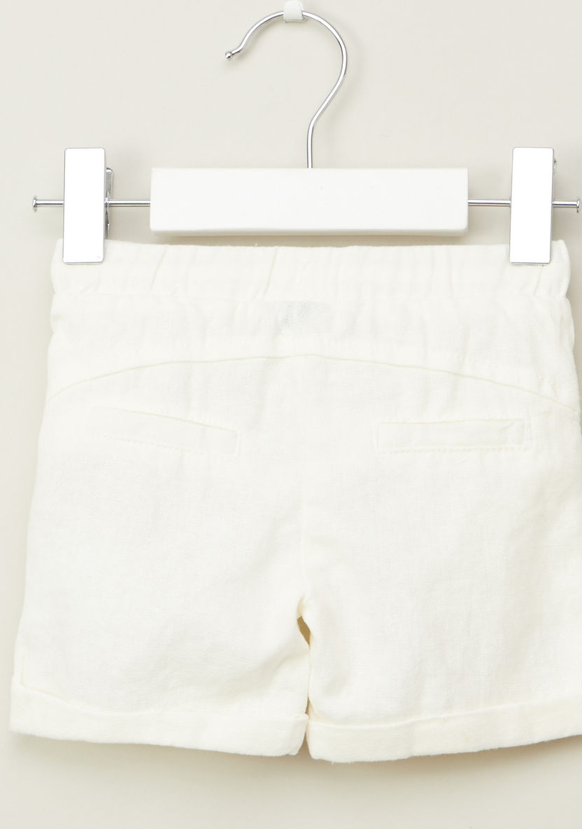 Giggles Solid Shorts with Drawstring and Pocket Detail-Shorts-image-2
