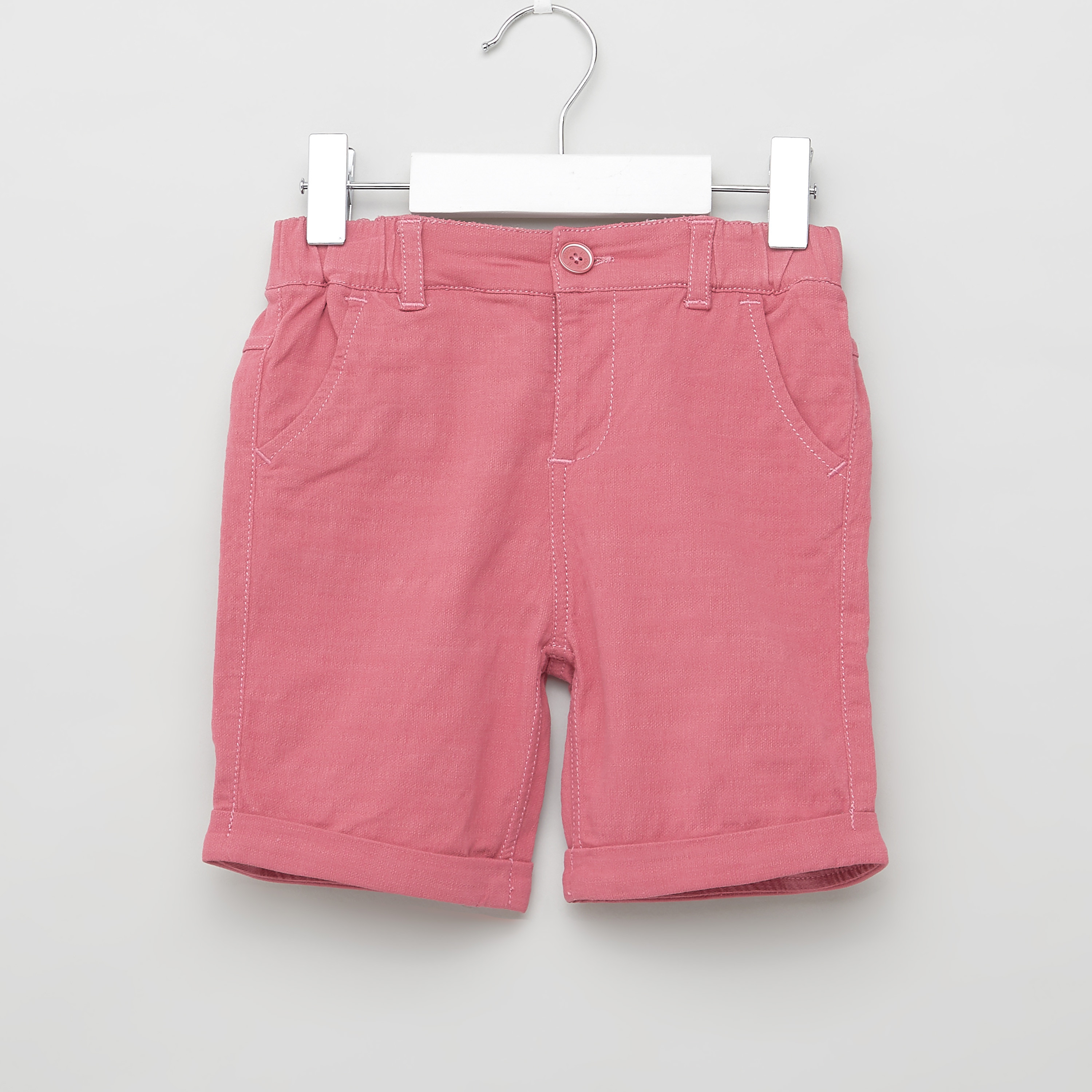 شورت سادة بجيوب وحلقات حزام من جيجلز-baby-boys-clothing-bottoms-shorts-image-1