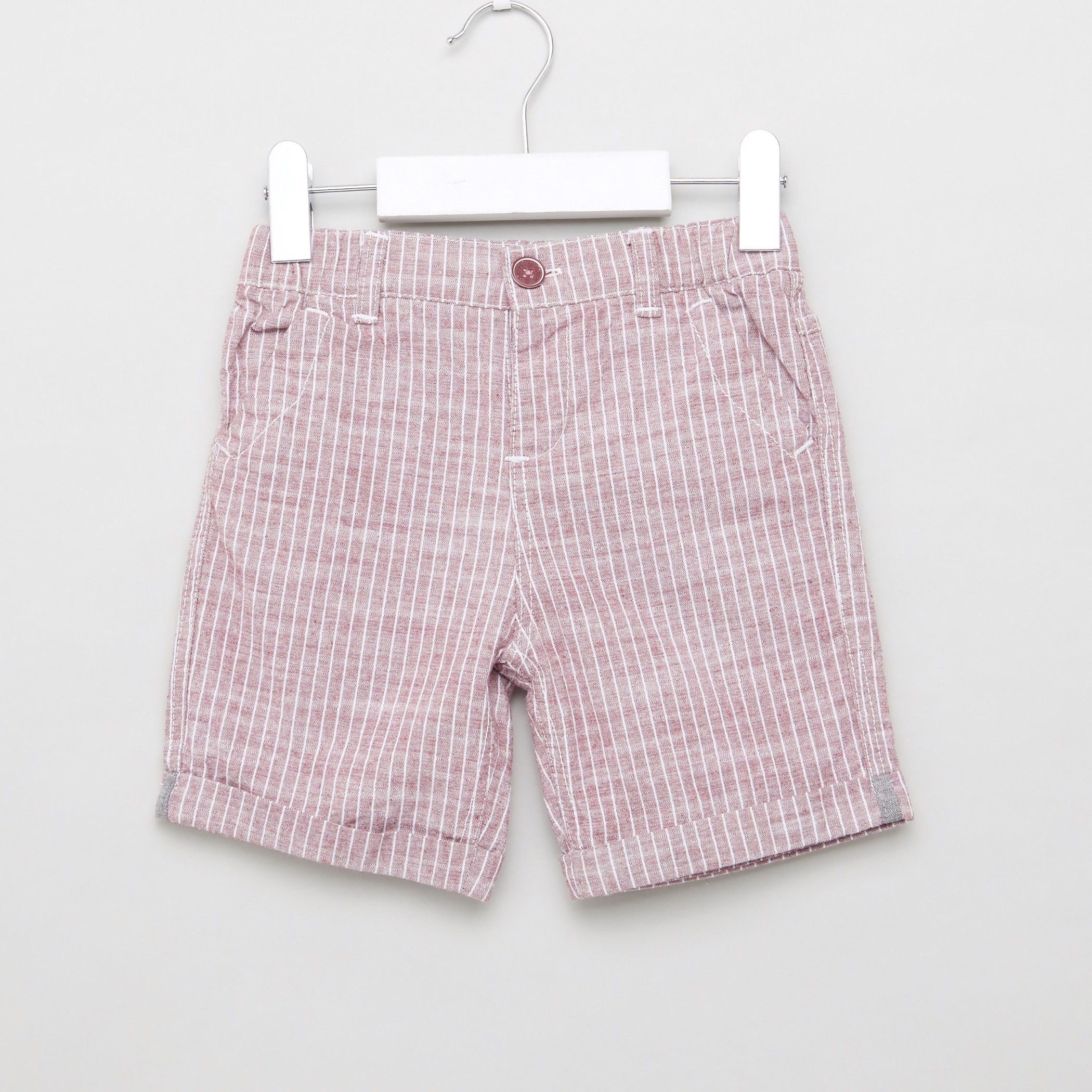 Giggles Embroidered Shirt and Striped Shorts Set-baby-boys-clothing-setsandcoords-image-5