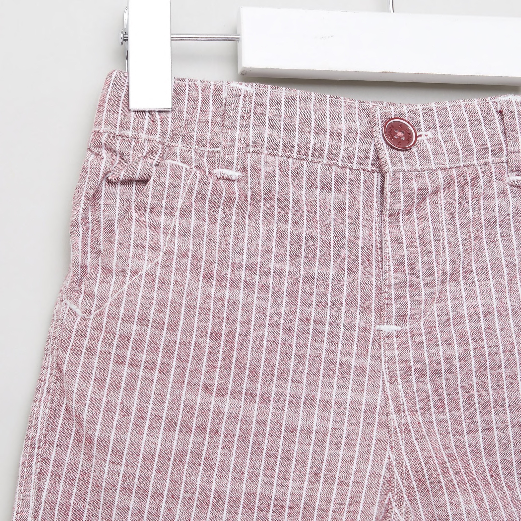 Giggles Embroidered Shirt and Striped Shorts Set-baby-boys-clothing-setsandcoords-image-6