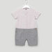 Giggles Henley Neck Romper with Short Sleeves and Pocket Detail-Rompers%2C Dungarees and Jumpsuits-thumbnail-0