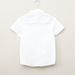 Juniors Solid Shirt with Short Sleeves and Pocket Detail-T Shirts-thumbnail-2