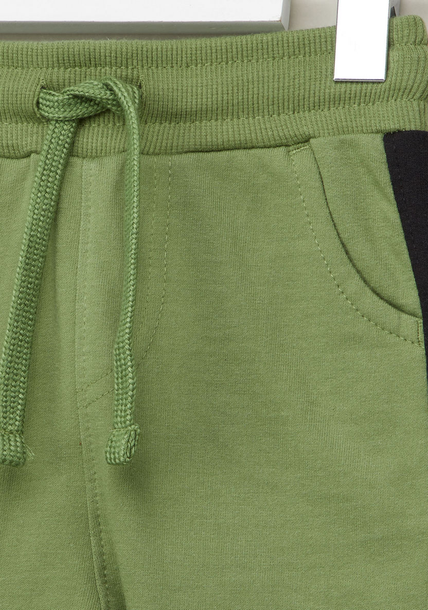 Juniors Solid Jog Pants with Pocket Detail and Drawstring-Joggers-image-1