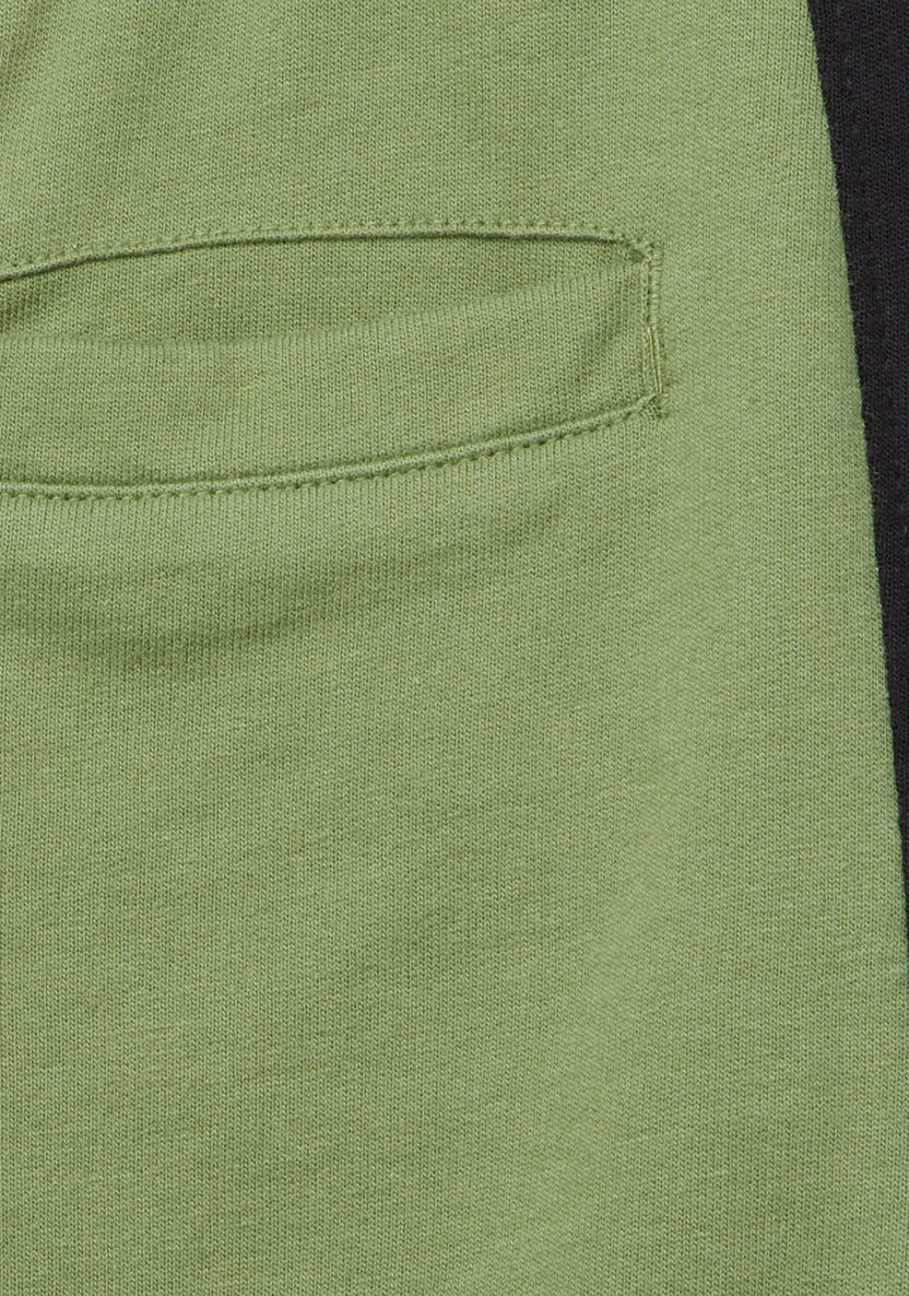 Juniors Solid Jog Pants with Pocket Detail and Drawstring-Joggers-image-3