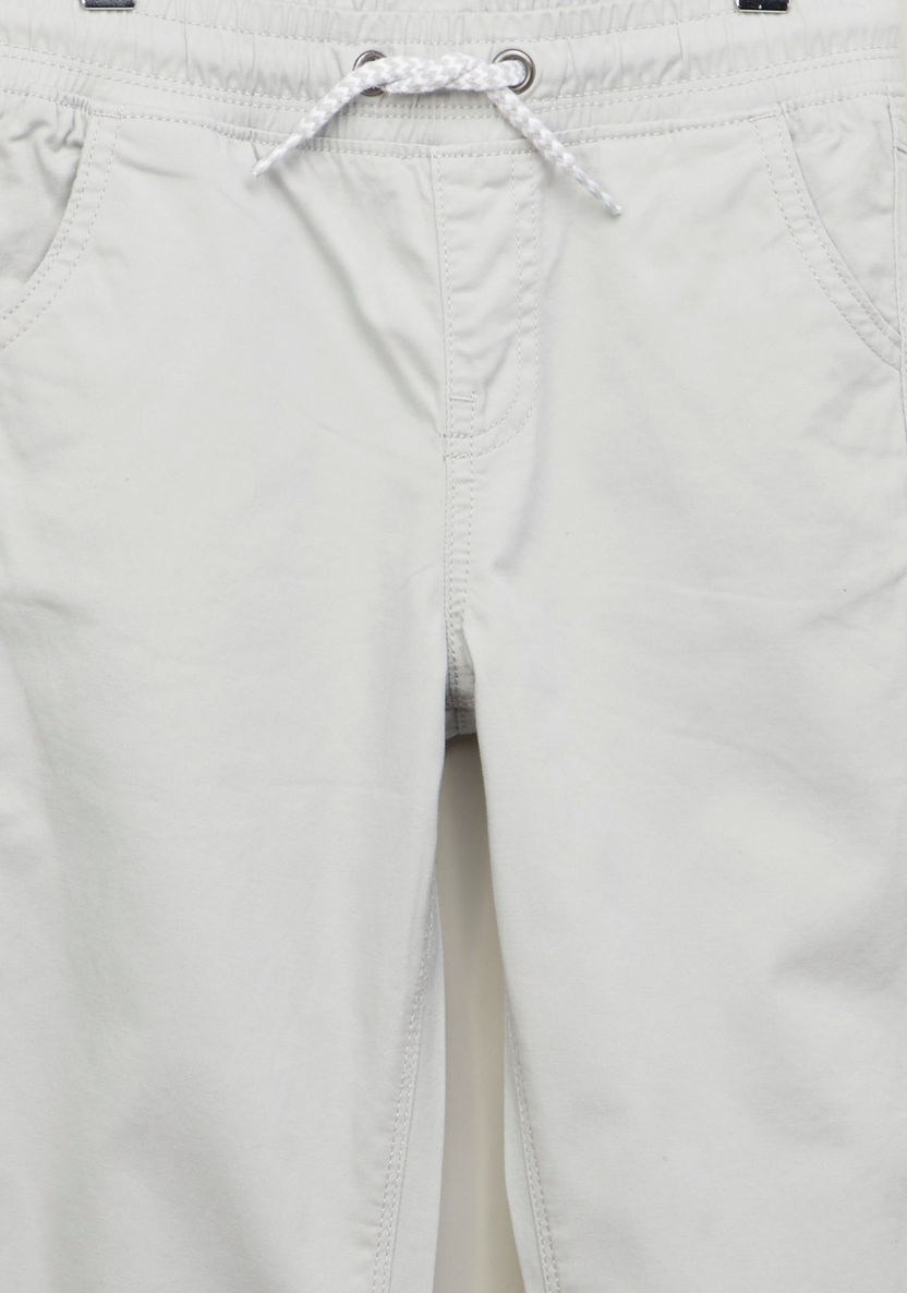Juniors Solid Joggers with Pocket Detail and Elasticated Waistband-Joggers-image-1