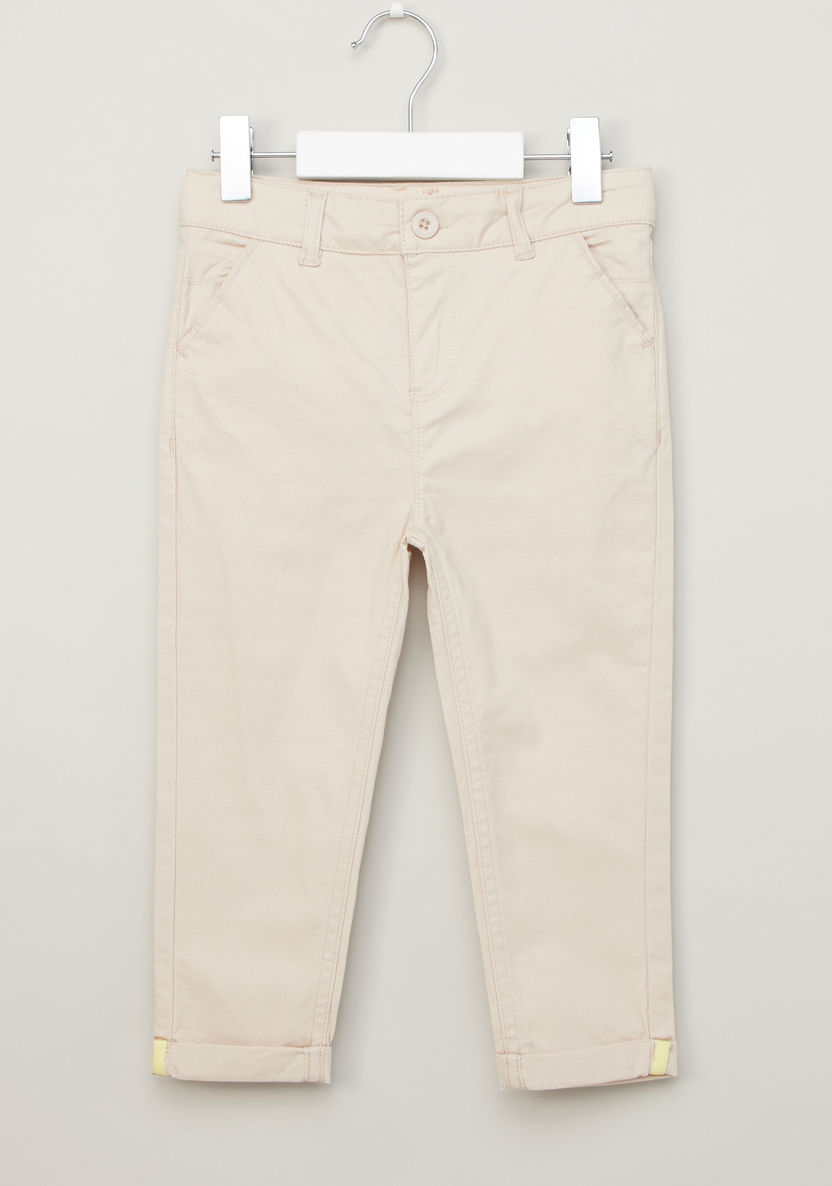 Juniors Textured Pants with Pocket Detail and Belt Loops-Pants-image-0
