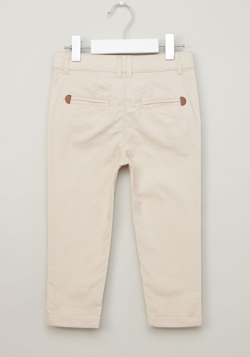 Juniors Textured Pants with Pocket Detail and Belt Loops-Pants-image-2