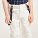 Juniors Solid Pants with Pocket Detail and Suspenders-Pants-thumbnail-1