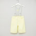 Juniors Solid Woven Shorts with Suspenders-Shorts-thumbnail-0