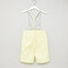 Juniors Solid Woven Shorts with Suspenders-Shorts-thumbnail-2