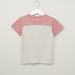 Eligo Stripe Detail T-shirt with Round Neck and Short Sleeves-T Shirts-thumbnail-2