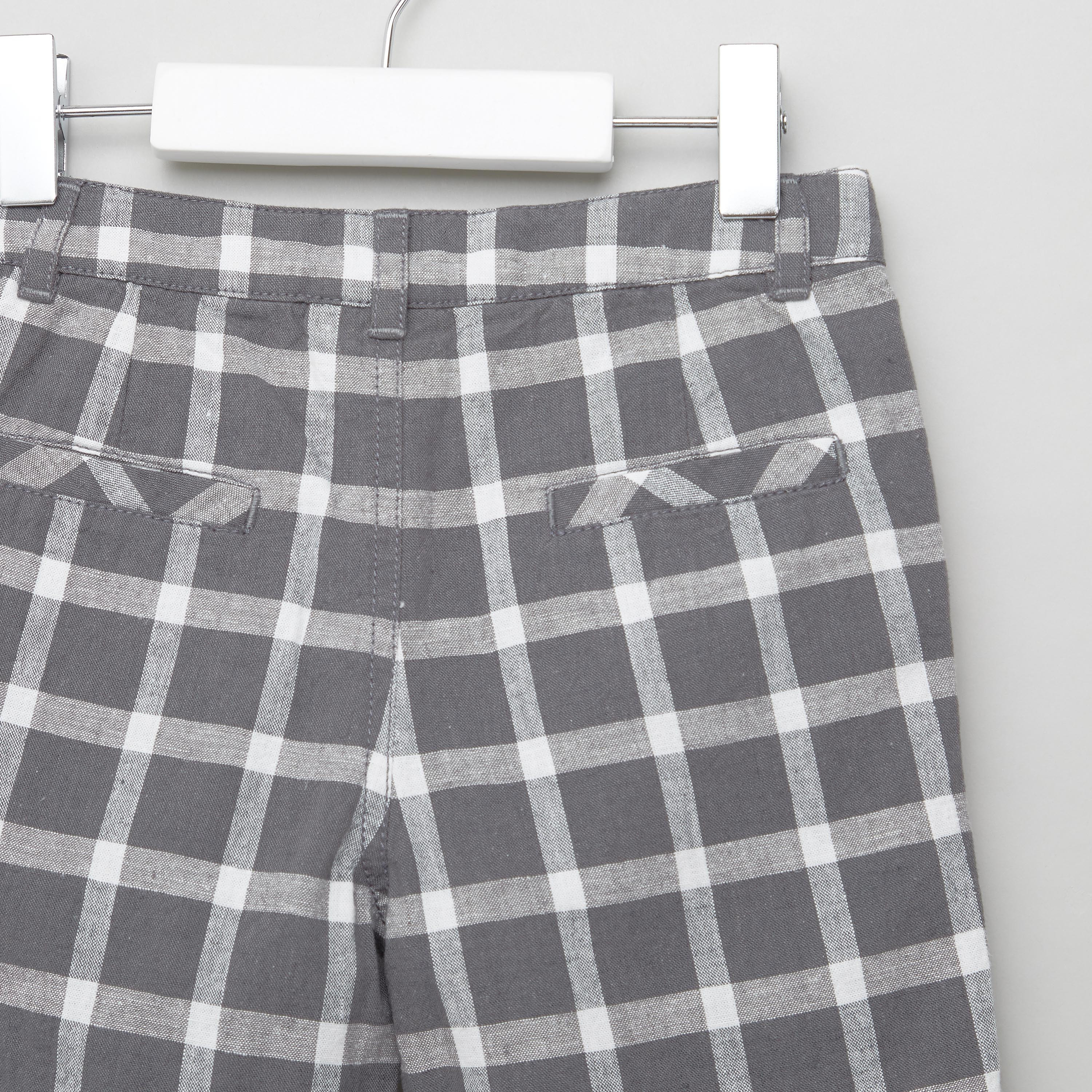 شورت مربعات بجيوب وحلقات حزام من بوسيني-baby-boys-clothing-bottoms-shorts-image-4
