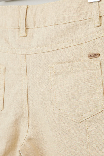 Eligo Solid Shorts with Pocket Detail