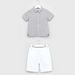 Eligo Striped Short Sleeves Shirt with Shorts-Clothes Sets-thumbnail-0