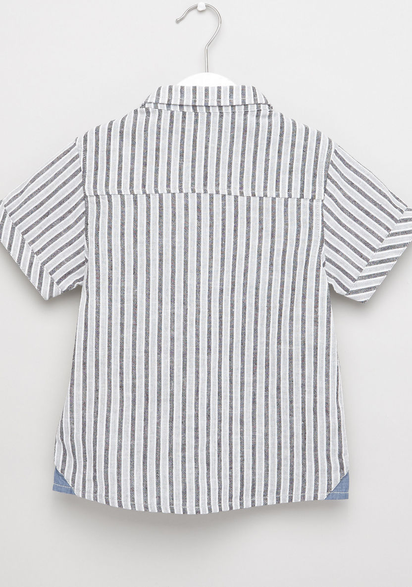 Eligo Striped Short Sleeves Shirt with Shorts-Clothes Sets-image-3