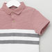 Eligo Striped Polo T-shirt with Pocket Detail Shorts-Clothes Sets-thumbnail-2