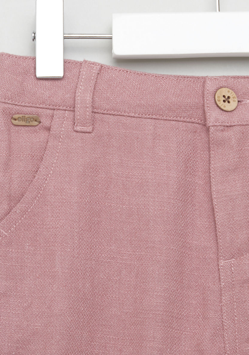 Eligo Striped Polo T-shirt with Pocket Detail Shorts-Clothes Sets-image-5